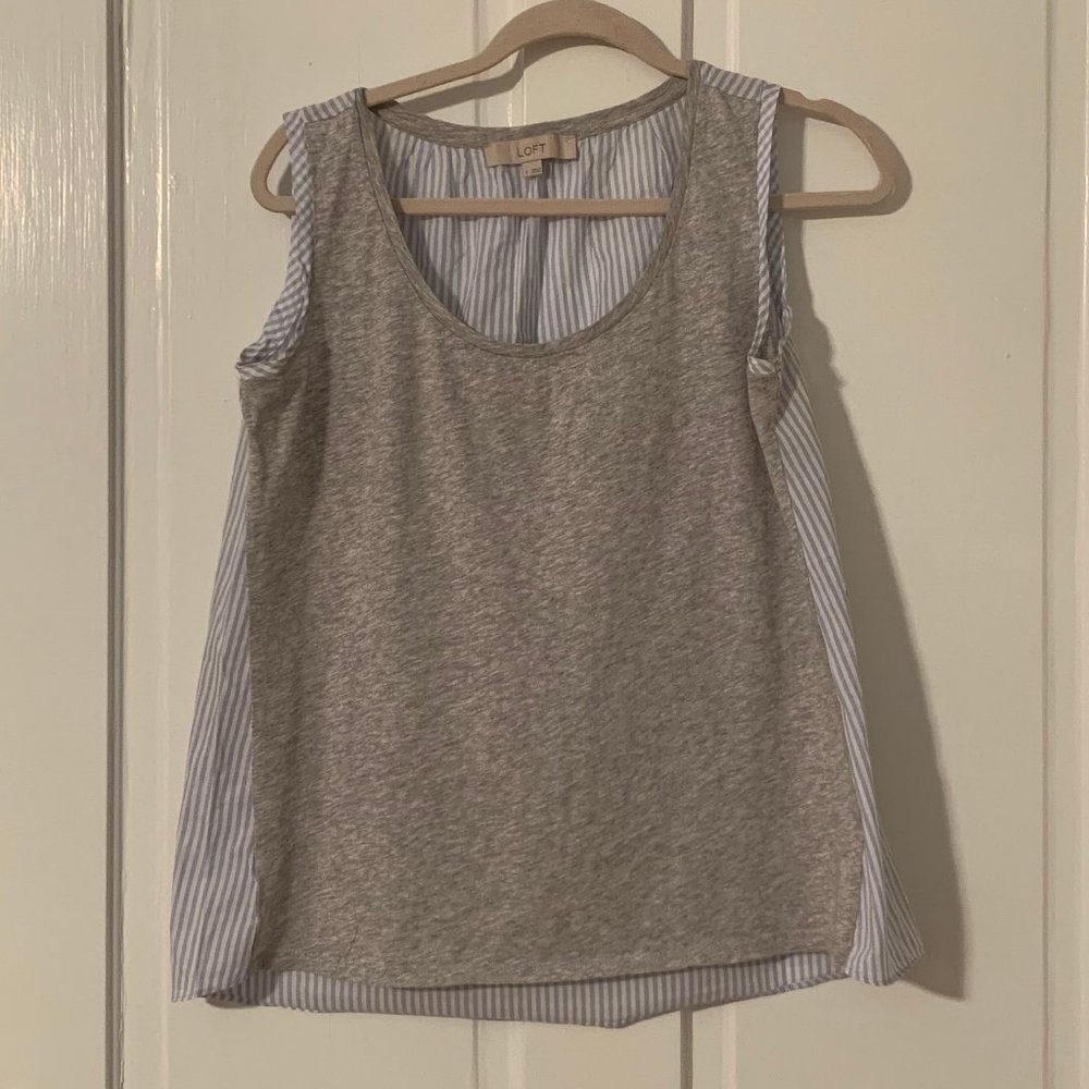 LOFT | Women's Tank Top Striped Back | Small